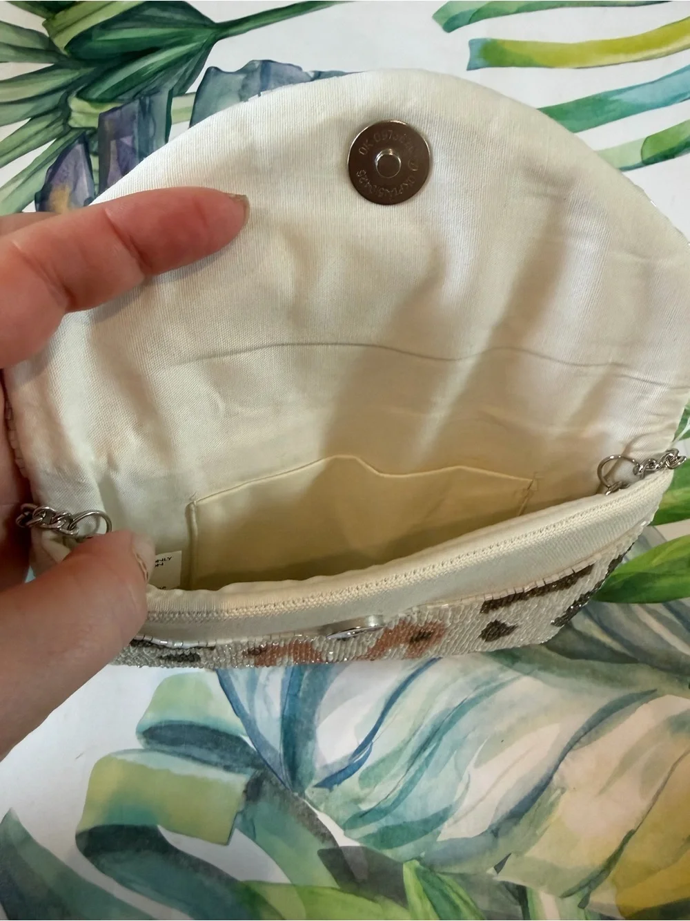N/A beaded clutch